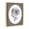 Stupell Industries Anemone Sprig Vignette Floating Frame By Lettered and Lined